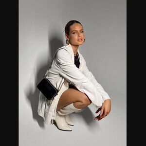 Princess Polly Amber Off White Corduroy Oversized Blazer S/M